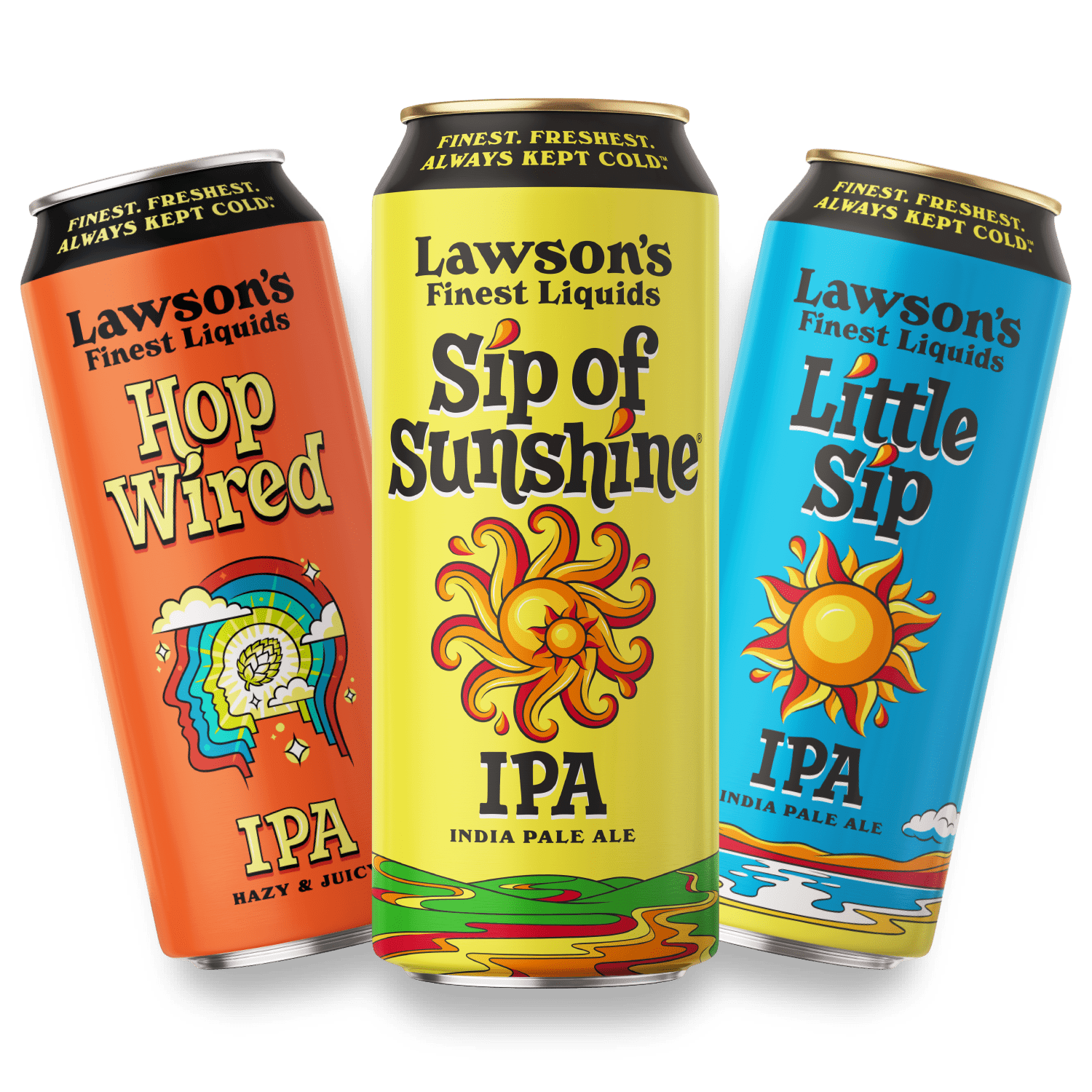Lawson's Finest Liquids beers - Hop Wired, Sip of Sunshine, Little Sip